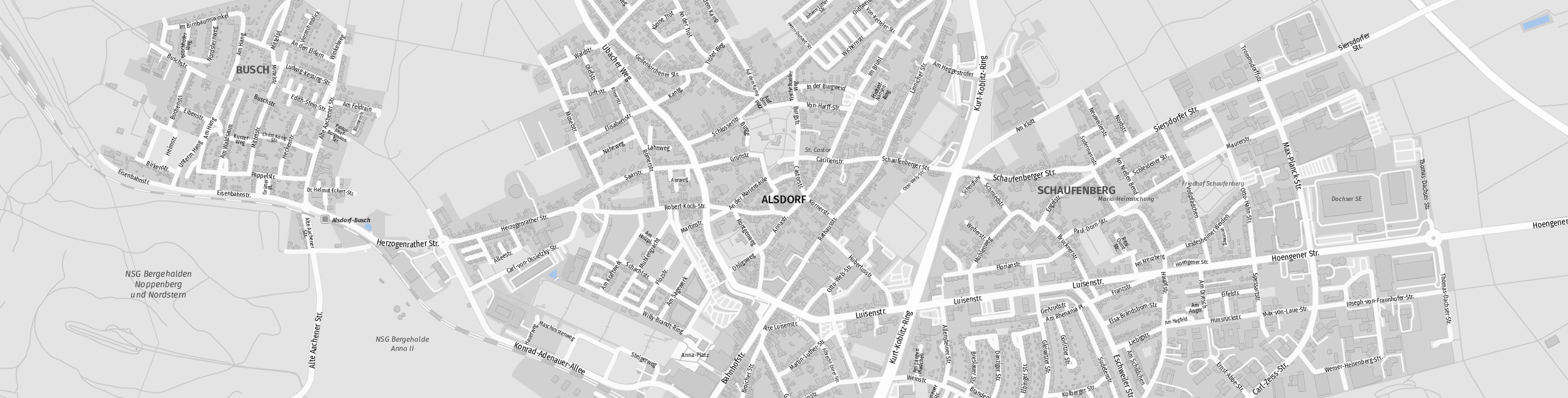 Stadtplan Alsdorf zum Downloaden.