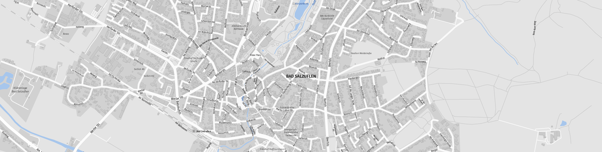 Stadtplan Bad Salzuflen zum Downloaden.