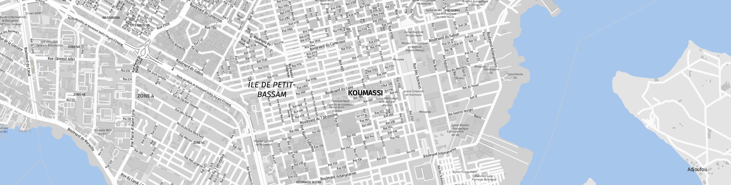 Stadtplan Koumassi zum Downloaden.