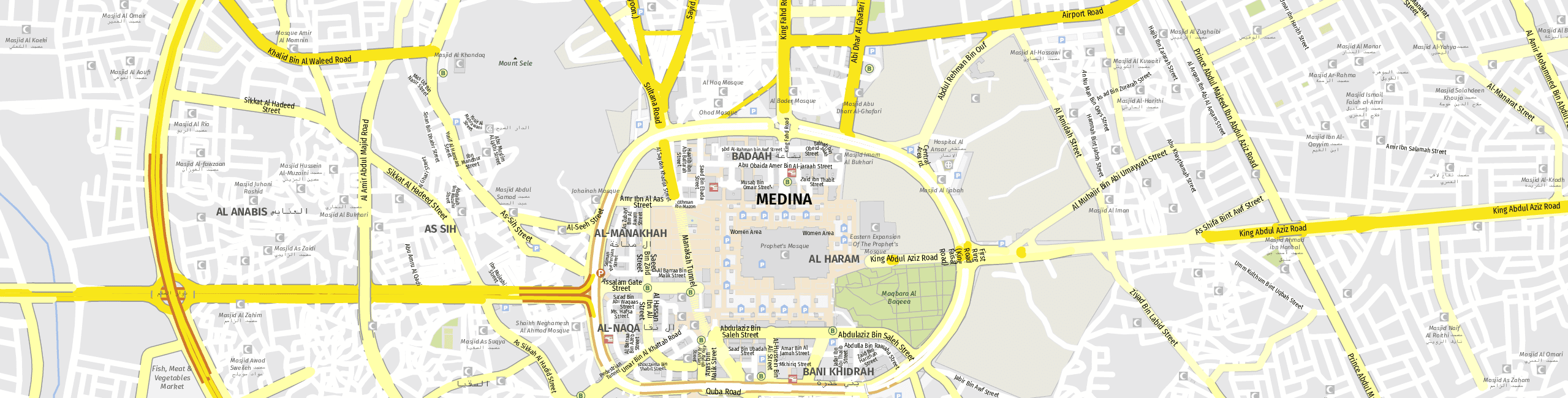 Stadtplan Medina zum Downloaden.