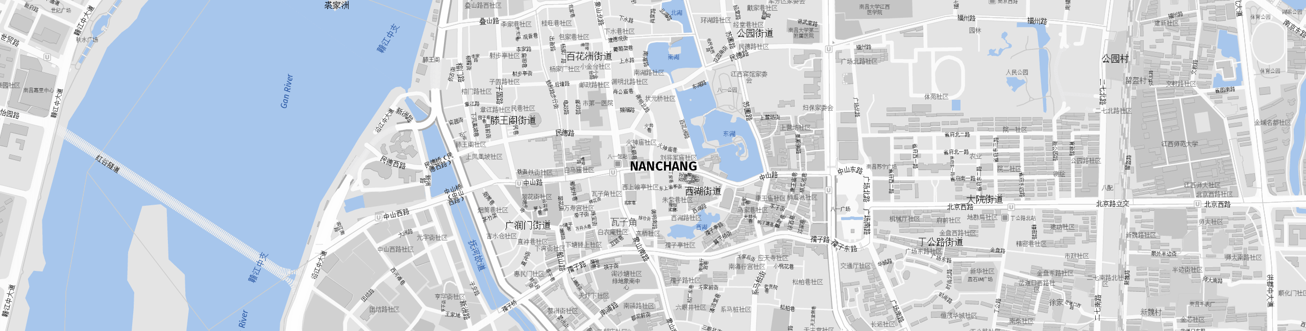 Stadtplan Nanchang zum Downloaden.