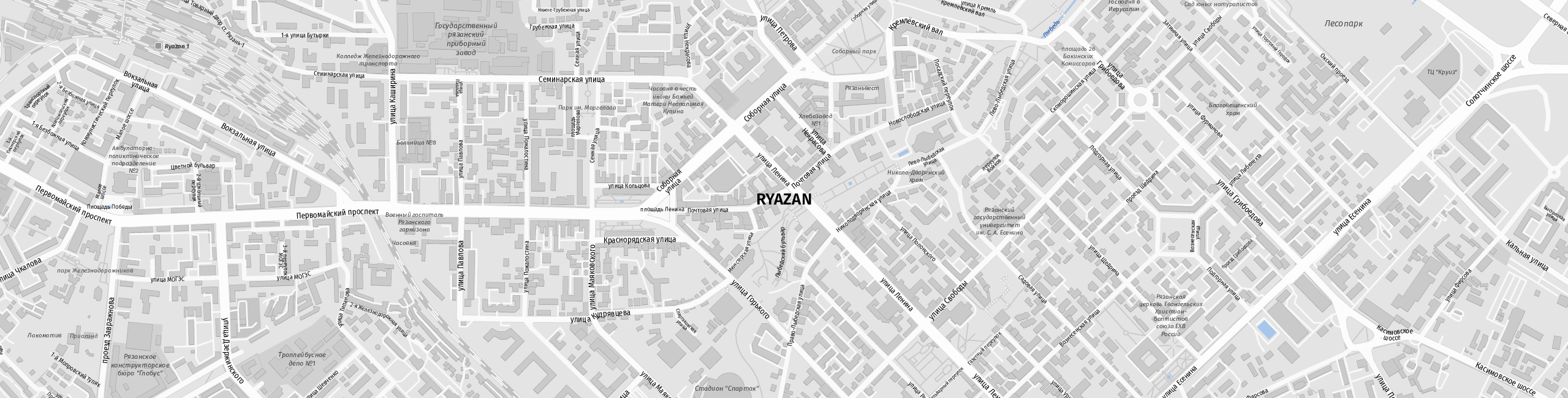 Stadtplan Ryazan zum Downloaden.