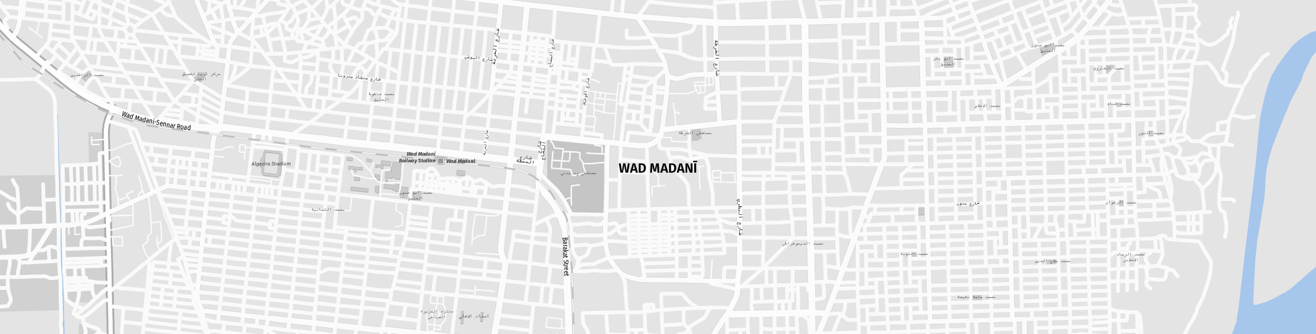 Stadtplan Wad Madanī zum Downloaden.