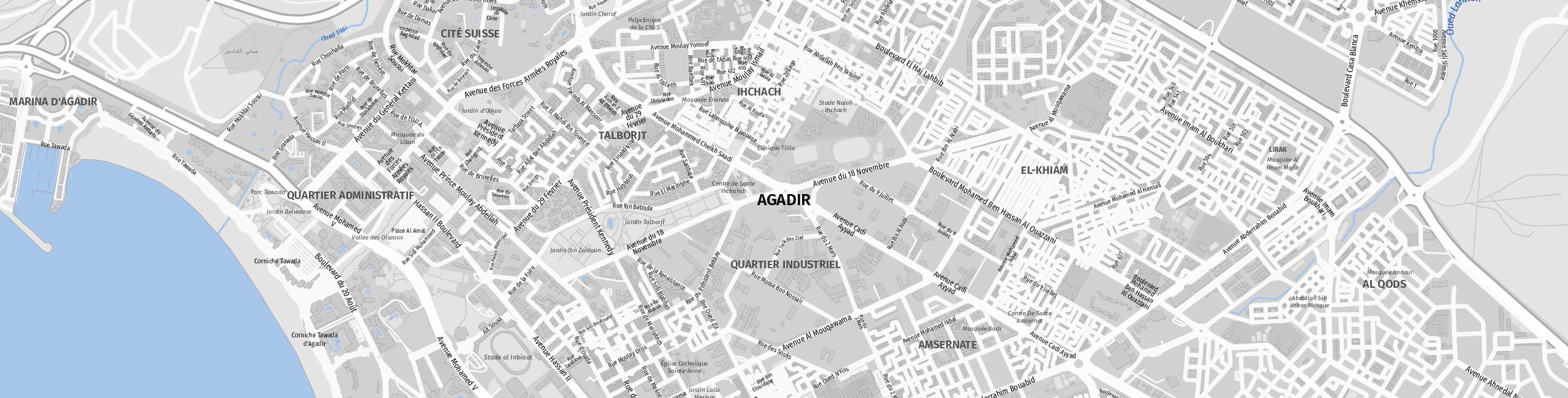 Stadtplan Agadir zum Downloaden.