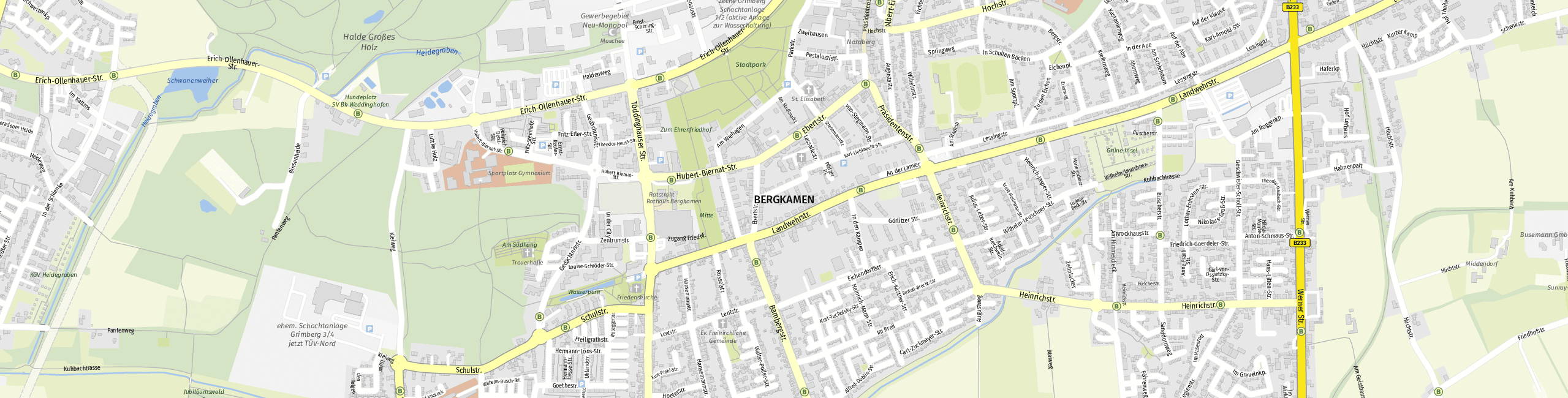 Stadtplan Bergkamen zum Downloaden.