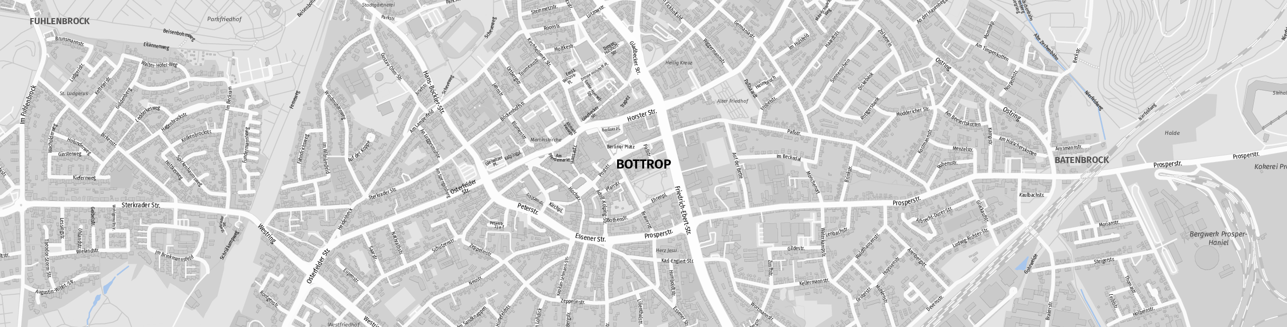 Stadtplan Bottrop zum Downloaden.