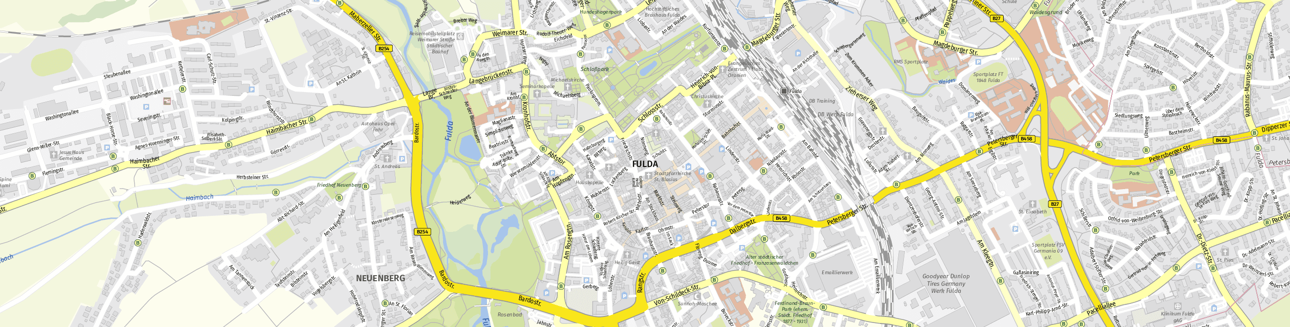 Stadtplan Fulda zum Downloaden.