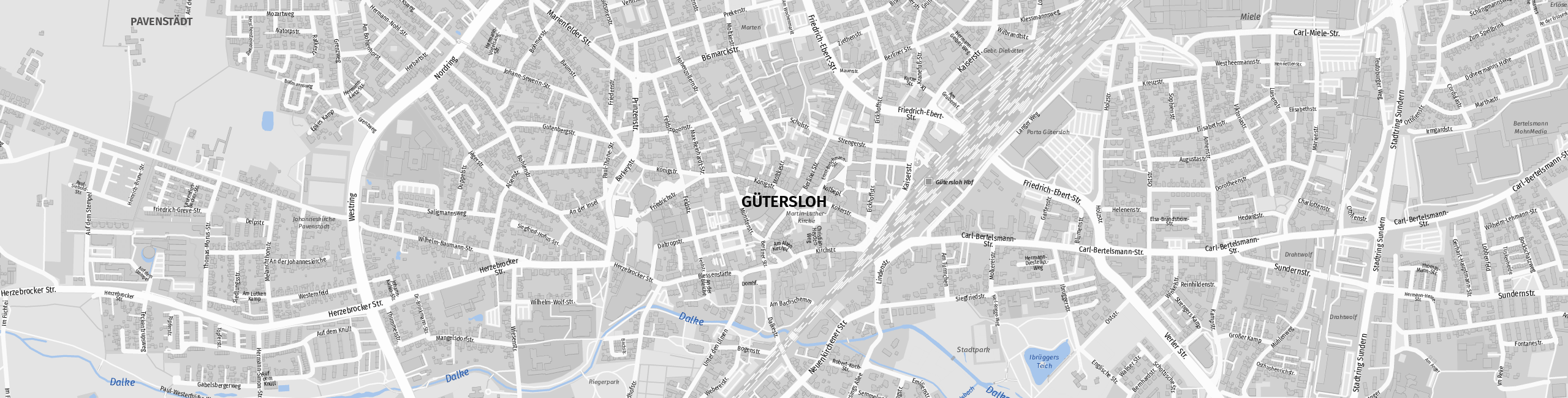 Stadtplan Gütersloh zum Downloaden.