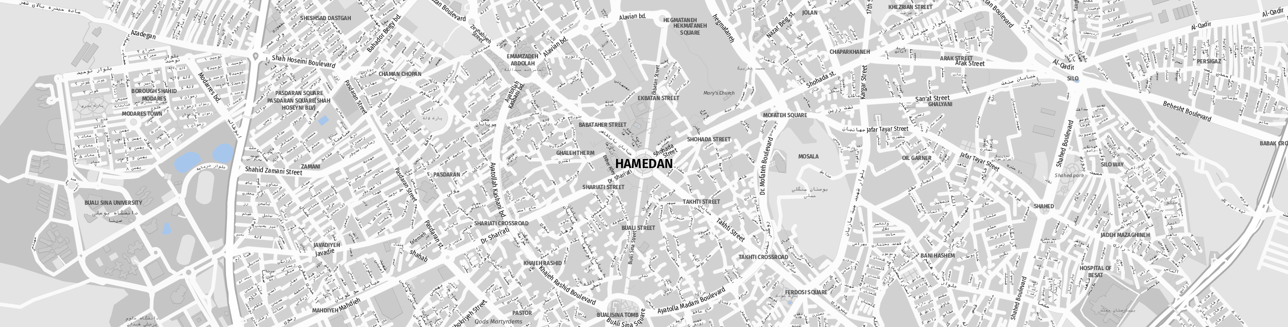 Stadtplan Hamedan zum Downloaden.