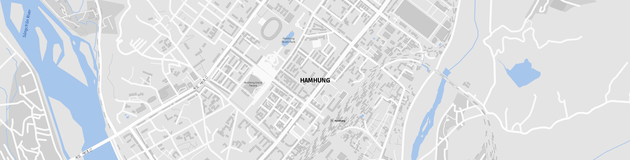 Stadtplan Hamhung zum Downloaden.