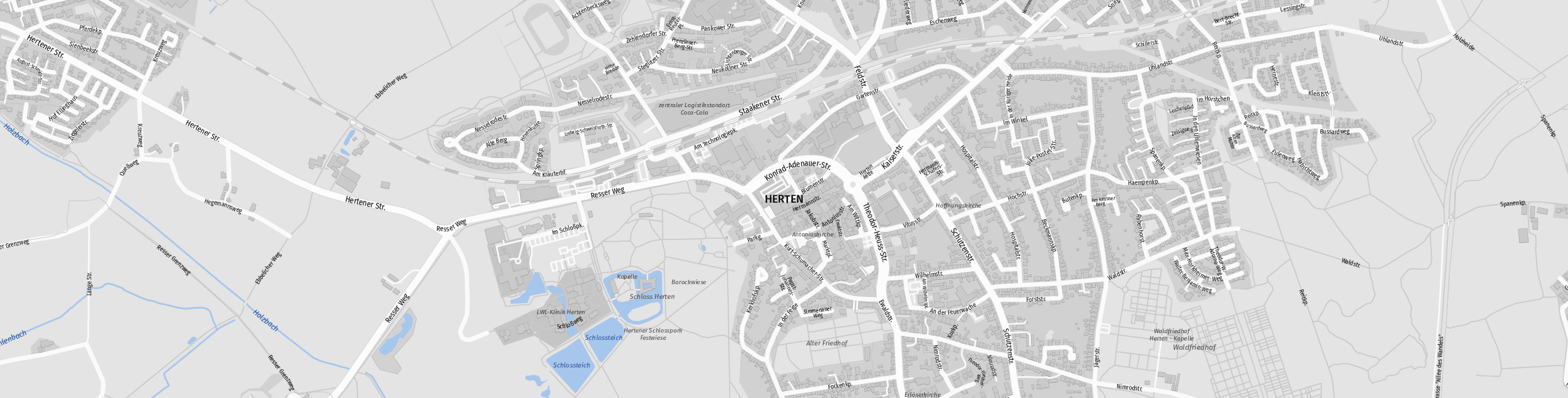 Stadtplan Herten zum Downloaden.