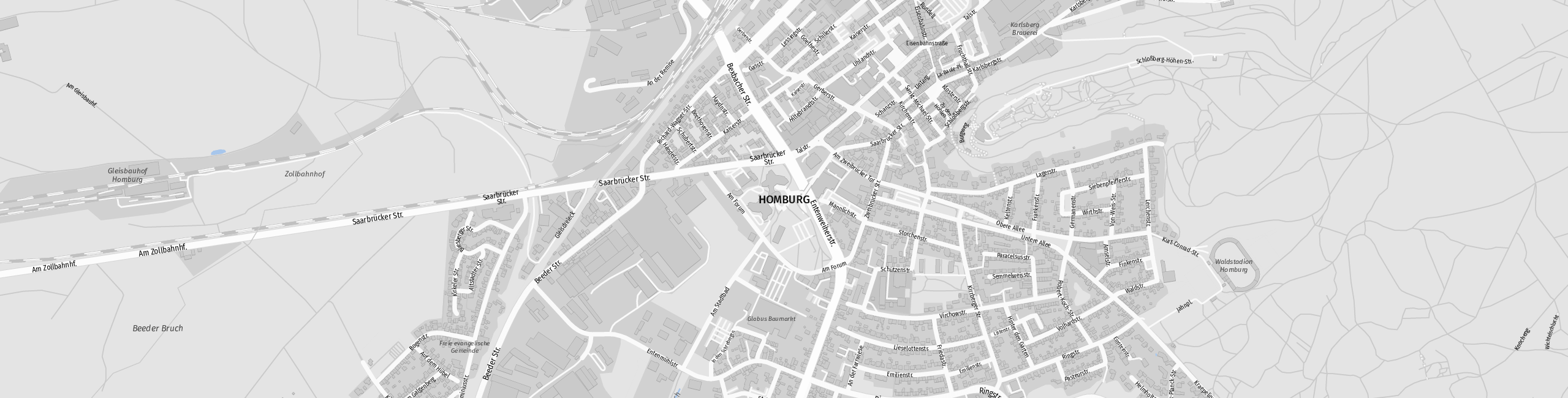 Stadtplan Homburg zum Downloaden.