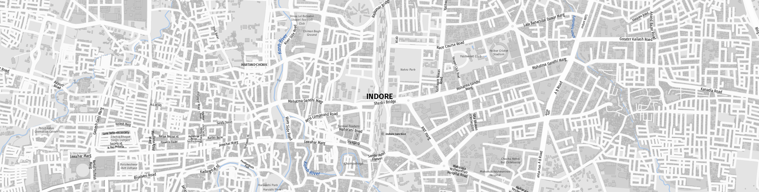 Stadtplan Indore zum Downloaden.