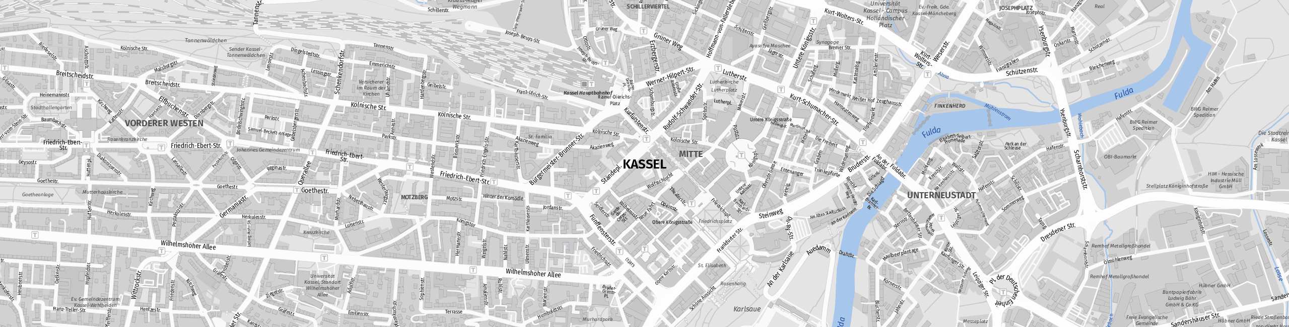 Stadtplan Kassel zum Downloaden.