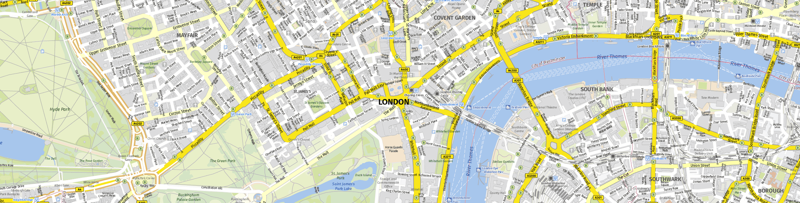 Stadtplan London zum Downloaden.