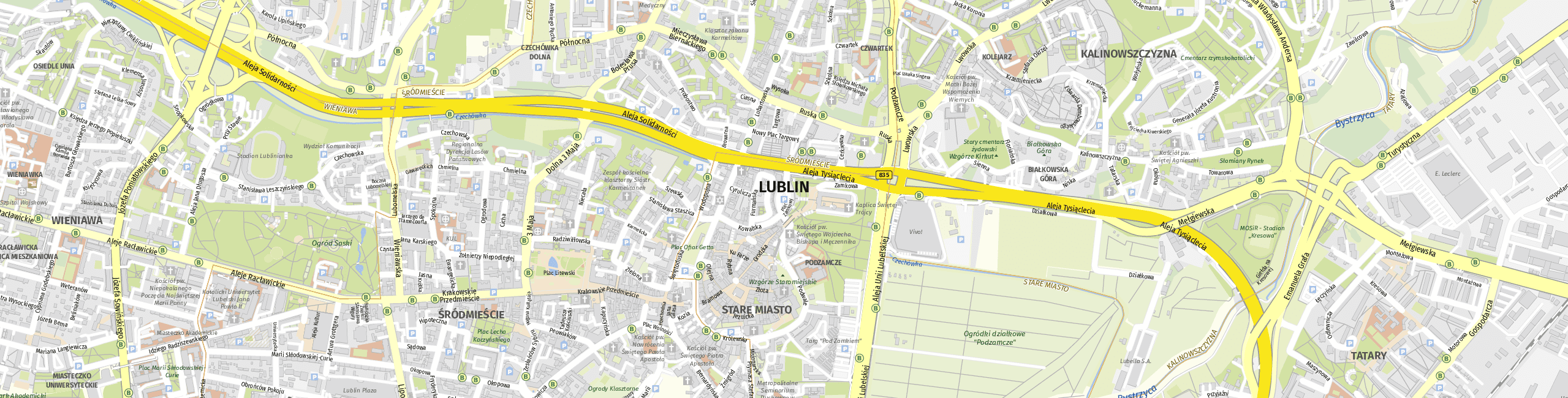 Stadtplan Lublin zum Downloaden.