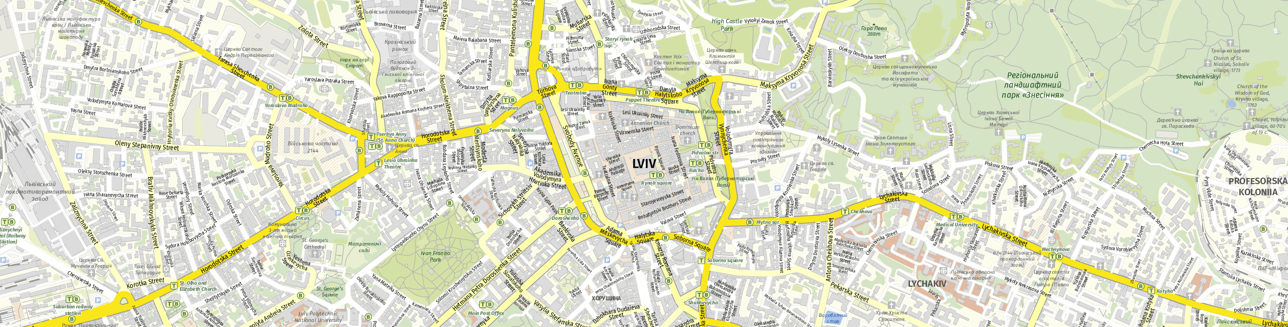 Stadtplan Lemberg zum Downloaden.