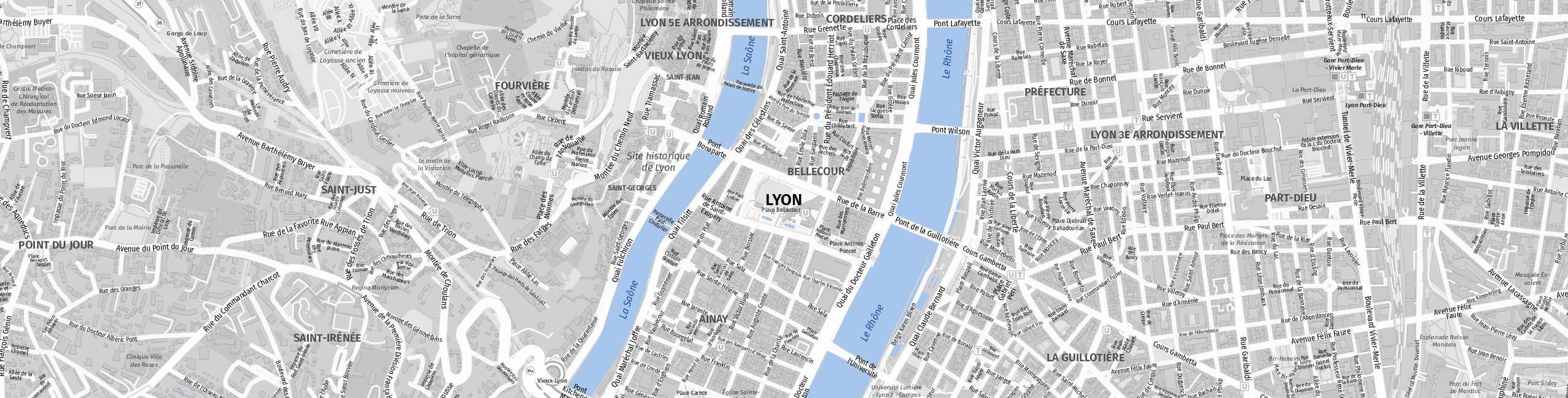 Stadtplan Lyon zum Downloaden.