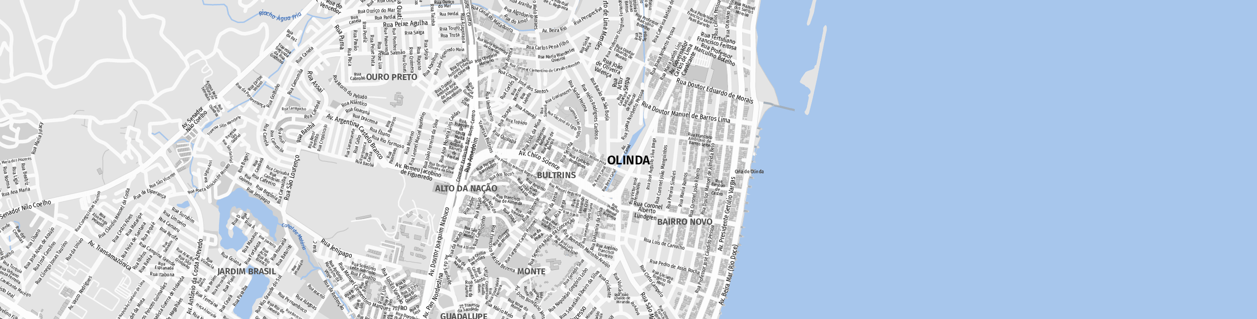 Stadtplan Olinda zum Downloaden.