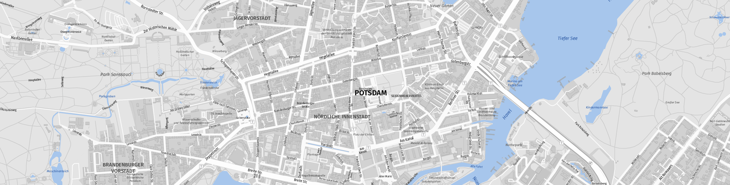 Stadtplan Potsdam zum Downloaden.