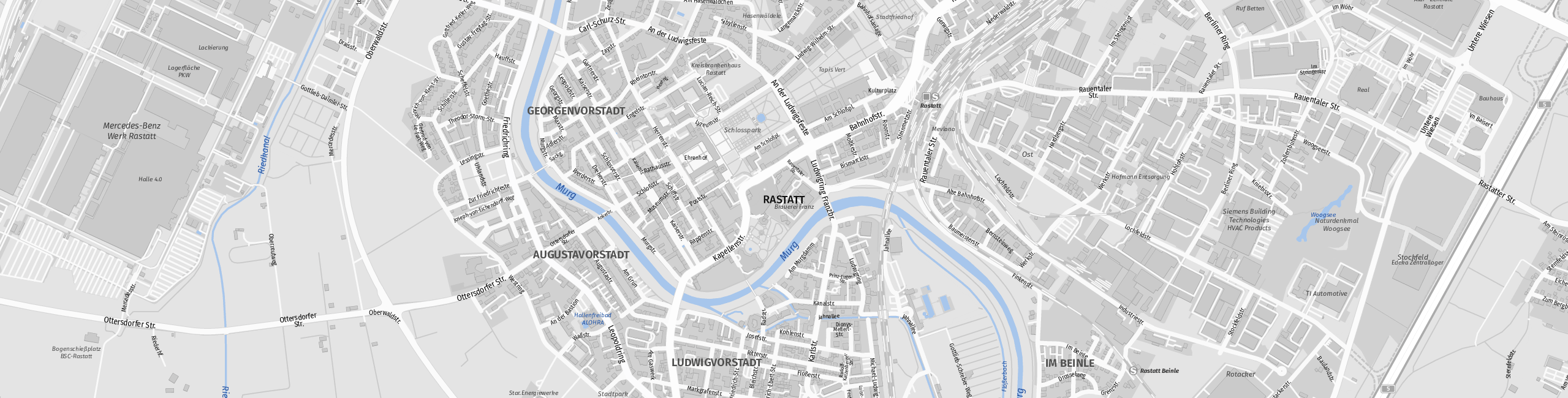 Stadtplan Rastatt zum Downloaden.