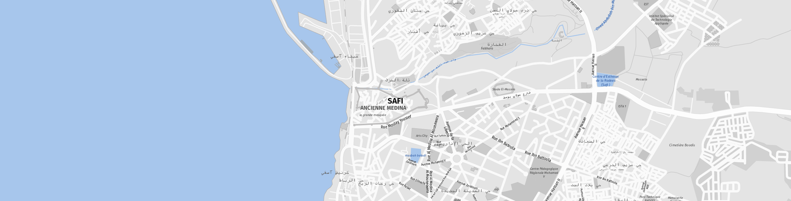 Stadtplan Safi zum Downloaden.