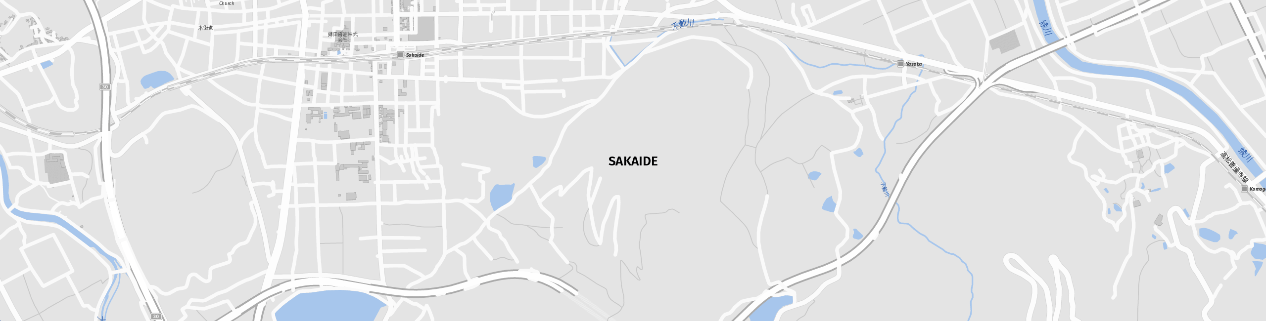 Stadtplan Sakaide zum Downloaden.