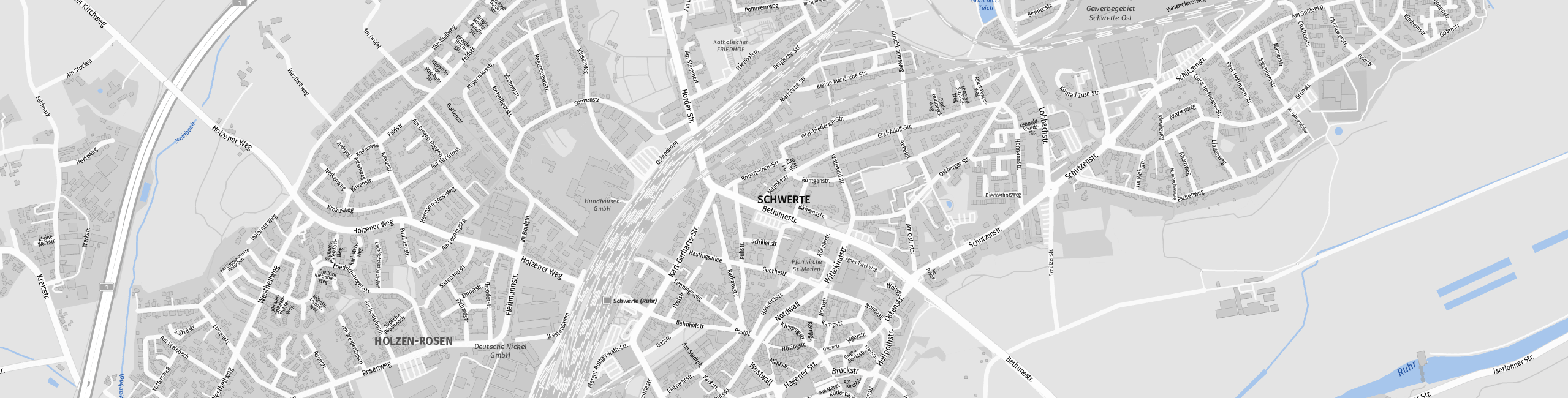 Stadtplan Schwerte zum Downloaden.