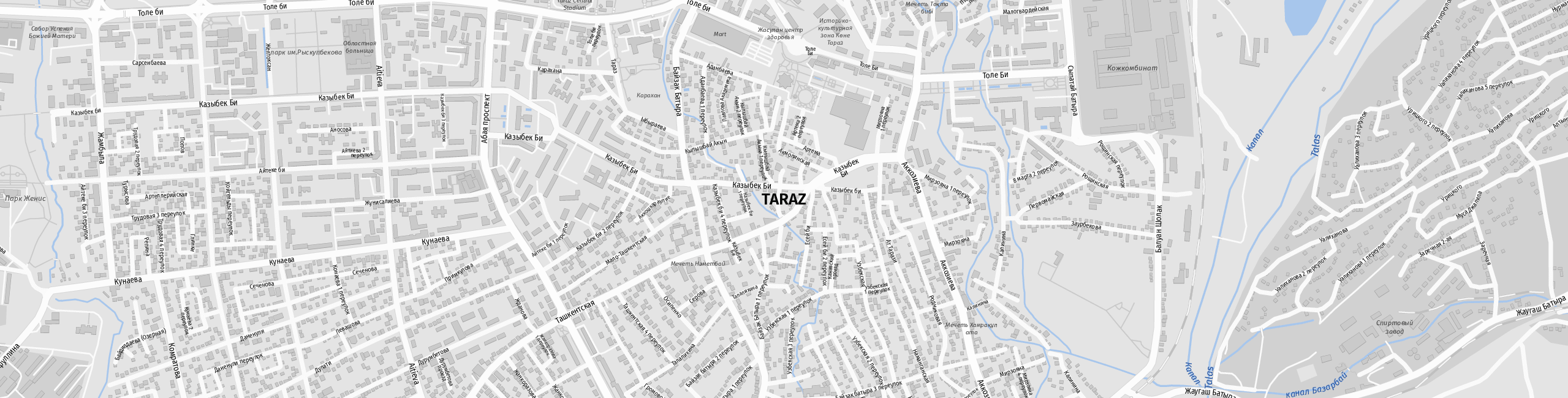 Stadtplan Taras zum Downloaden.