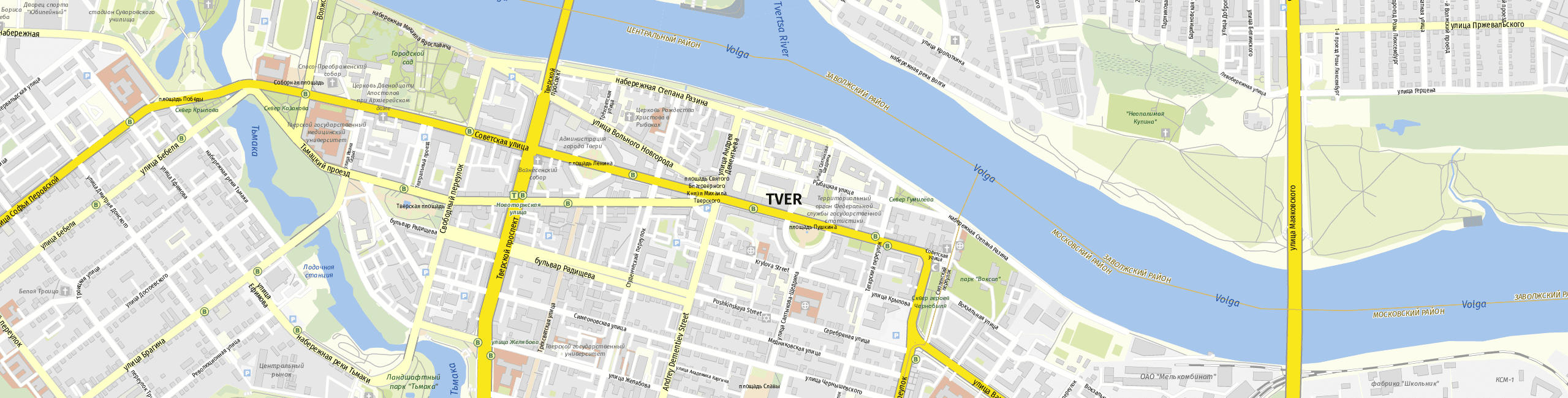 Stadtplan Twer zum Downloaden.