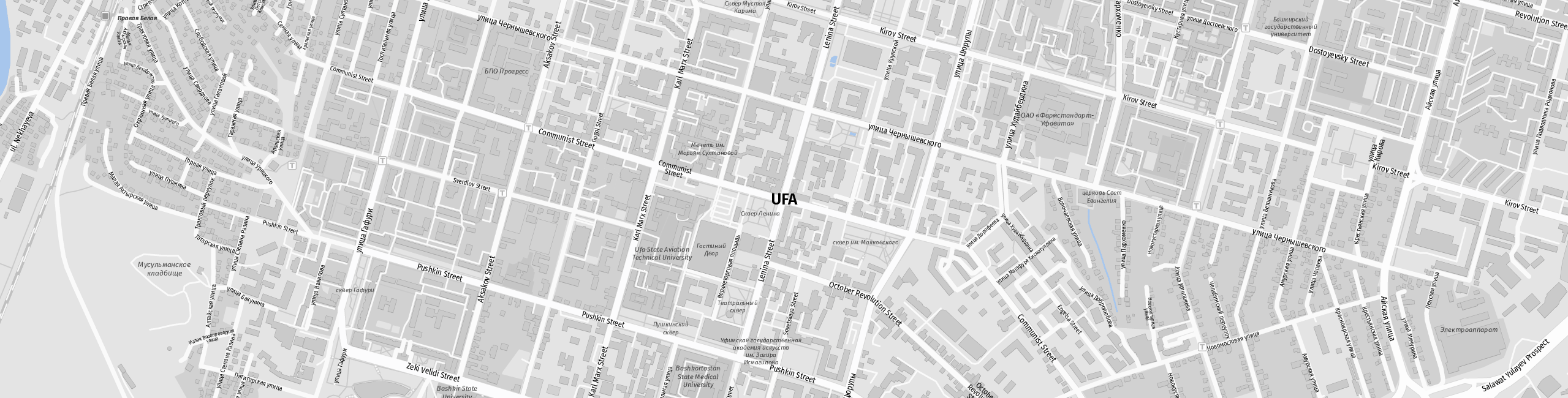 Stadtplan Ufa zum Downloaden.