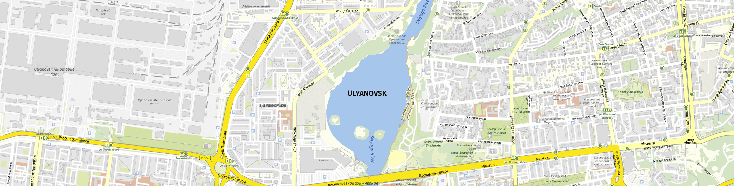 Stadtplan Uljanowsk zum Downloaden.