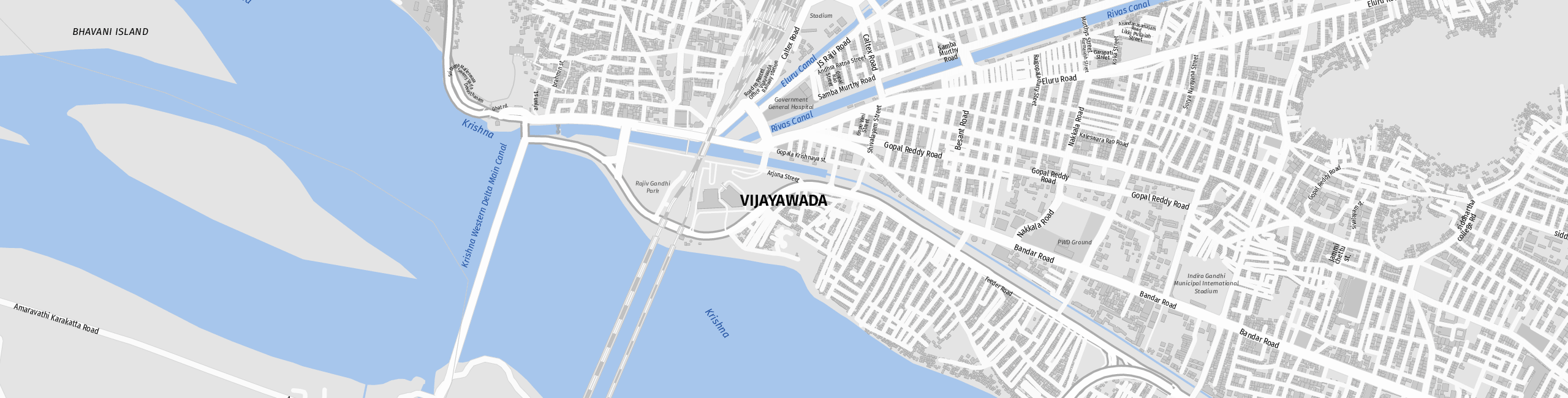 Stadtplan Vijayawada zum Downloaden.