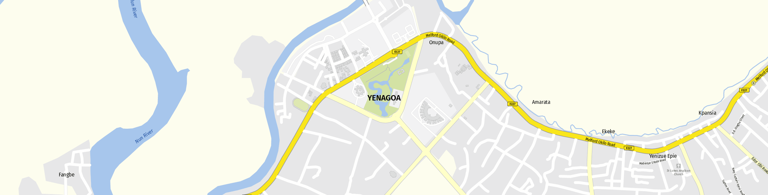 Stadtplan Yenagoa zum Downloaden.