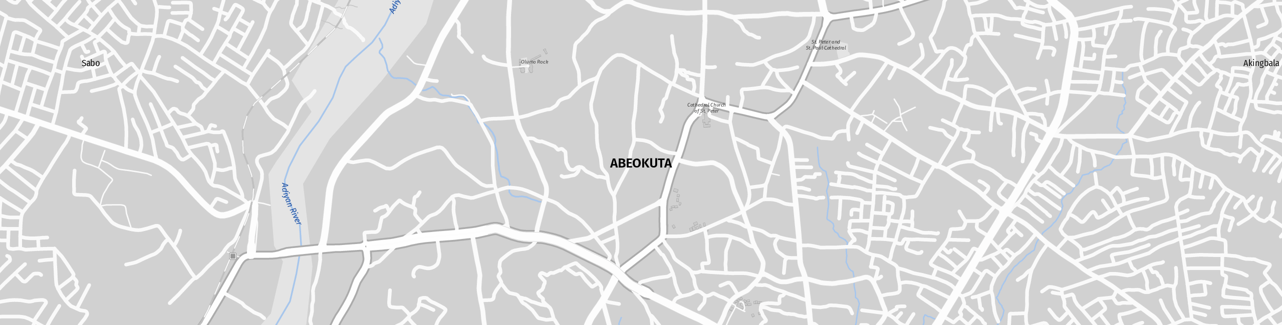 Stadtplan Abeokuta zum Downloaden.