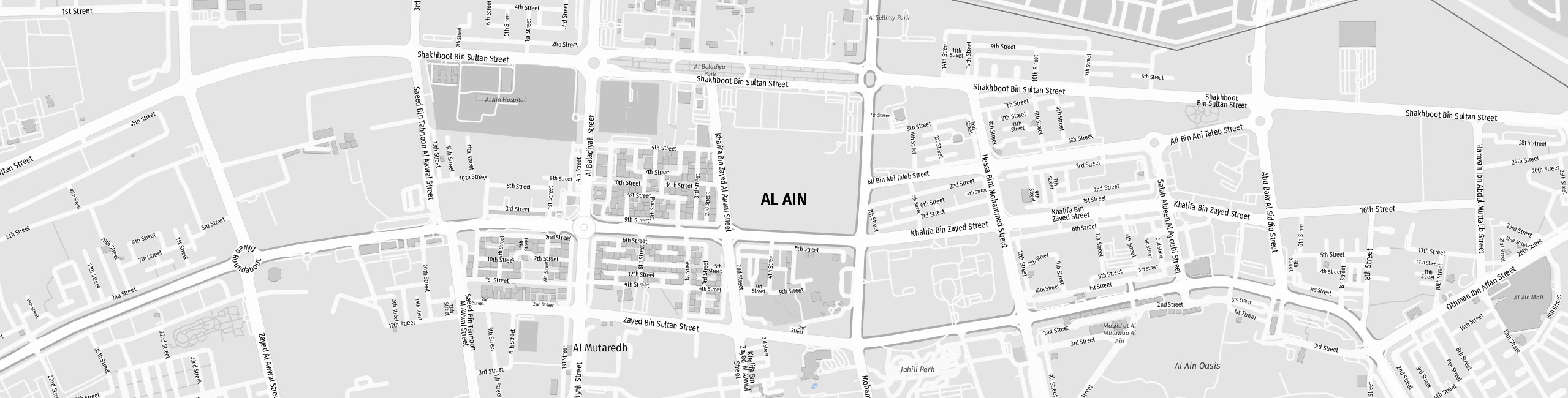 Stadtplan Al Ain zum Downloaden.