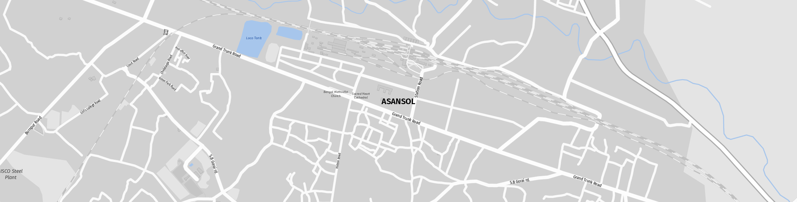 Stadtplan Asansol zum Downloaden.