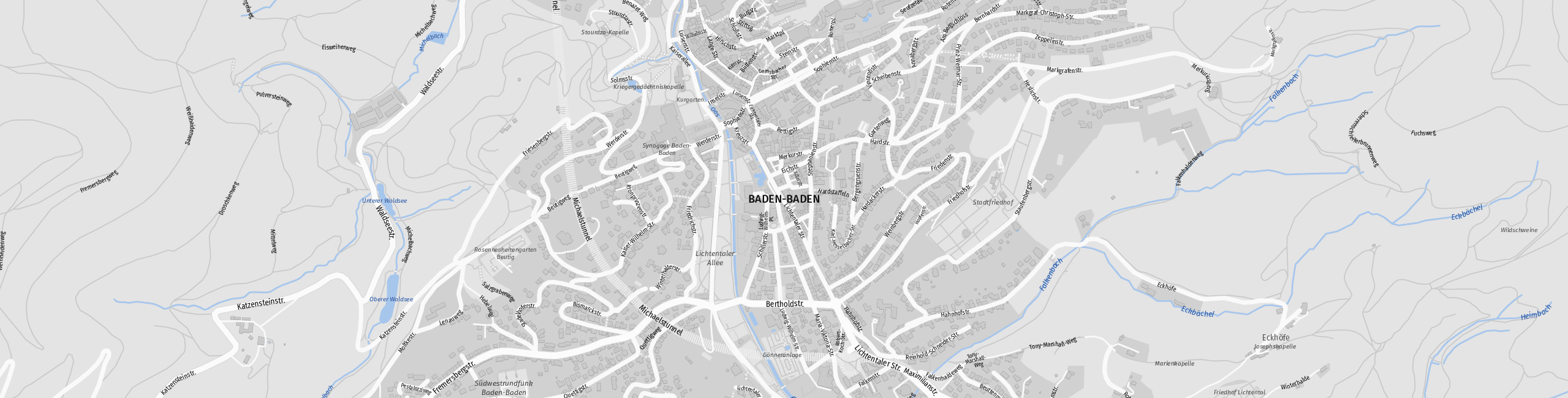 Stadtplan Baden-Baden zum Downloaden.