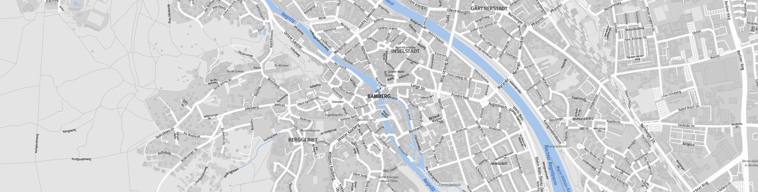 Stadtplan Bamberg zum Downloaden.