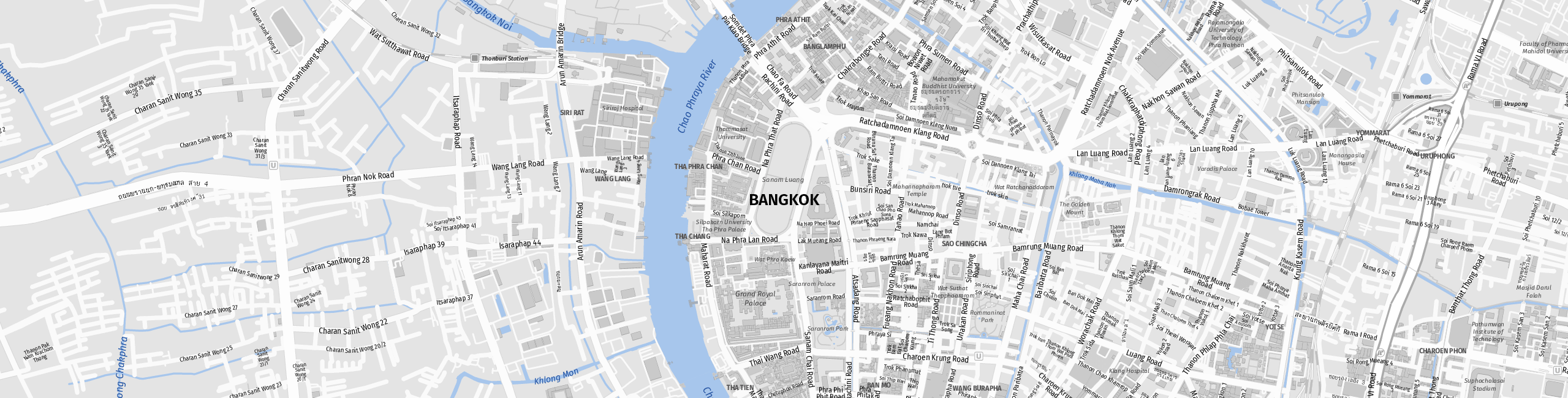 Stadtplan Bangkok zum Downloaden.