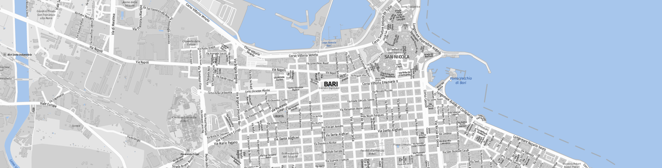 Stadtplan Bari zum Downloaden.