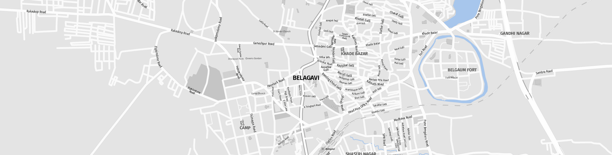 Stadtplan Belagavi zum Downloaden.