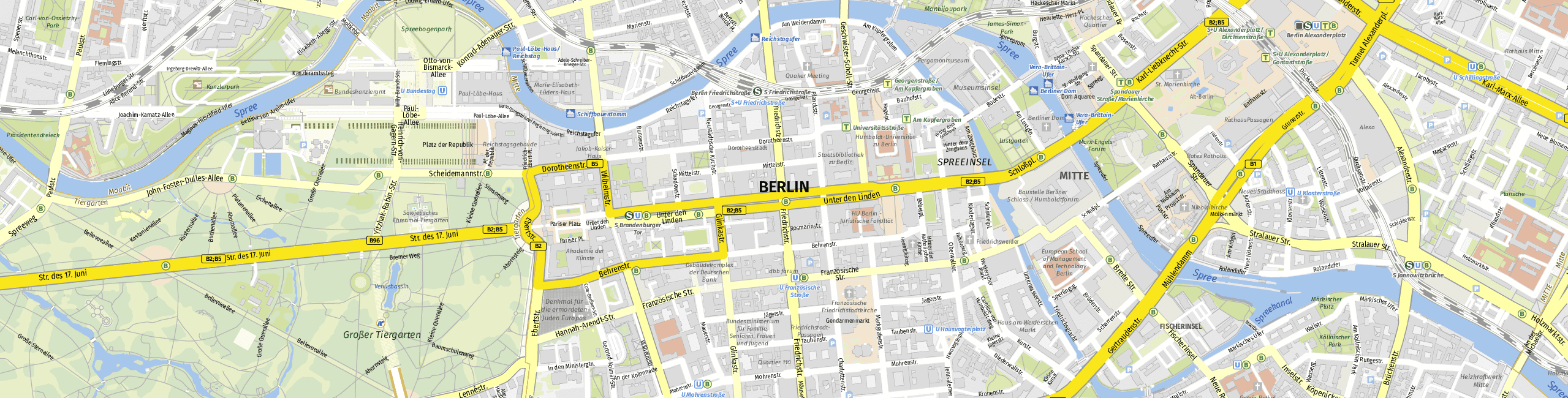 Stadtplan Berlin zum Downloaden.