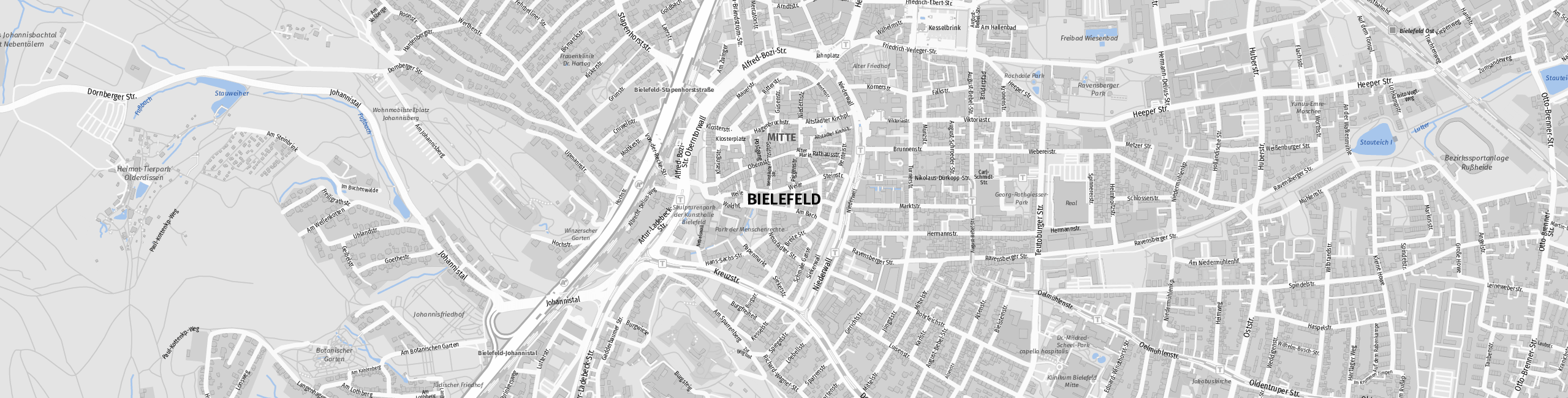 Stadtplan Bielefeld zum Downloaden.