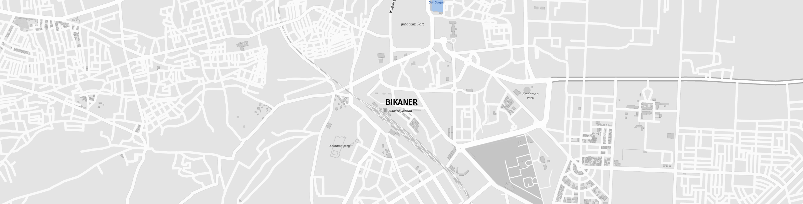 Stadtplan Bikaner zum Downloaden.