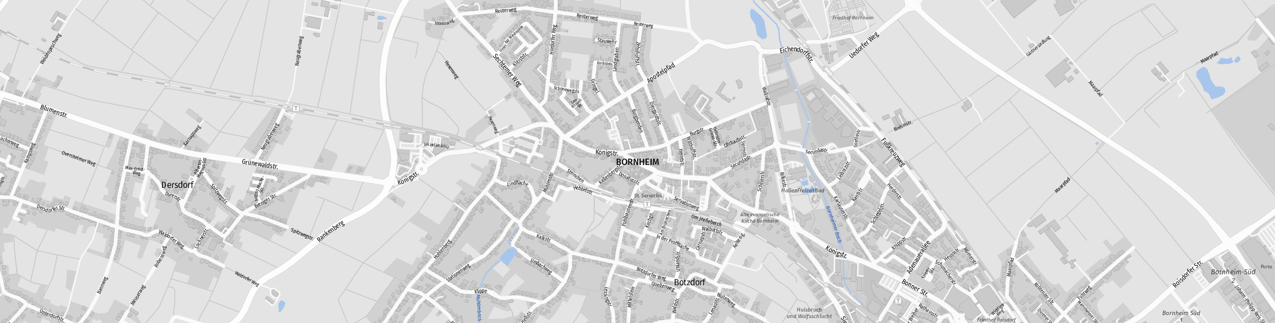 Stadtplan Bornheim zum Downloaden.