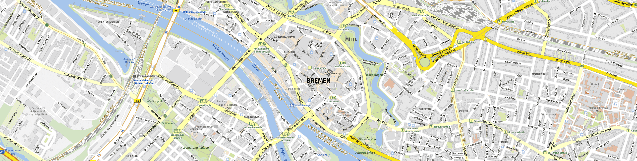 Stadtplan Bremen zum Downloaden.