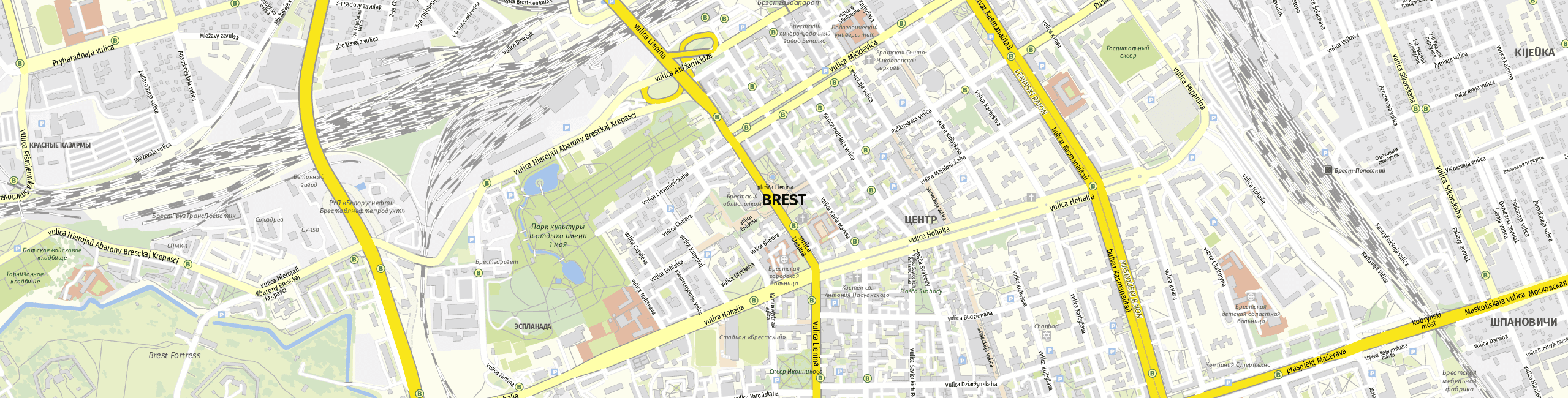 Stadtplan Brest zum Downloaden.