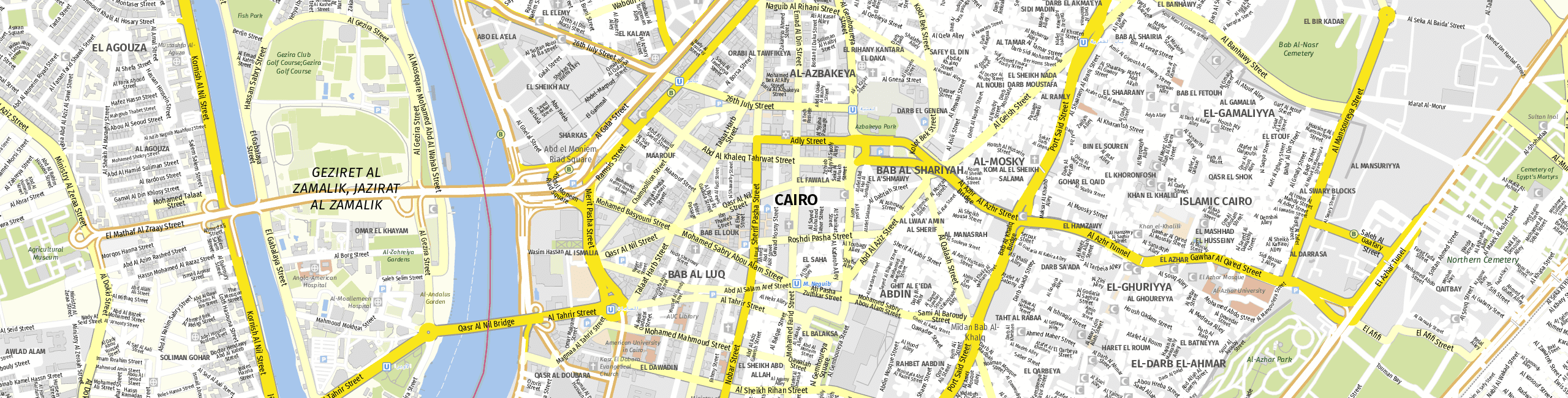 Stadtplan Kairo zum Downloaden.