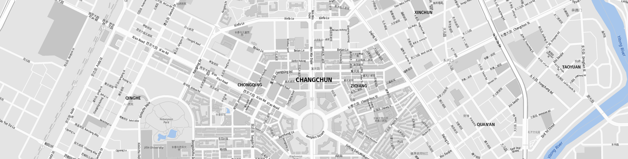 Stadtplan Changchun zum Downloaden.